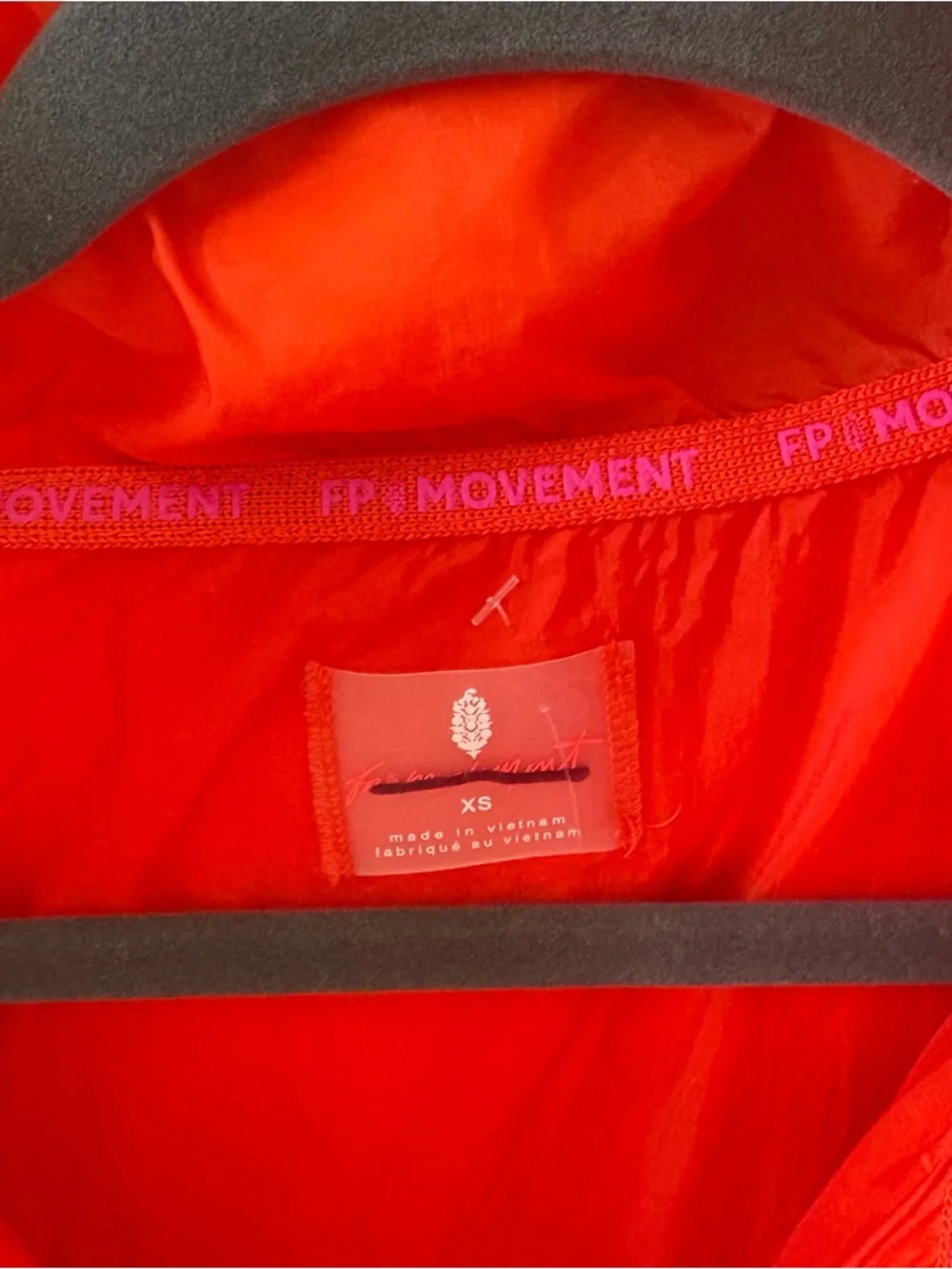 NWT Free People Orange red In A Bubble Puffer Vest - Picture 7 of 10